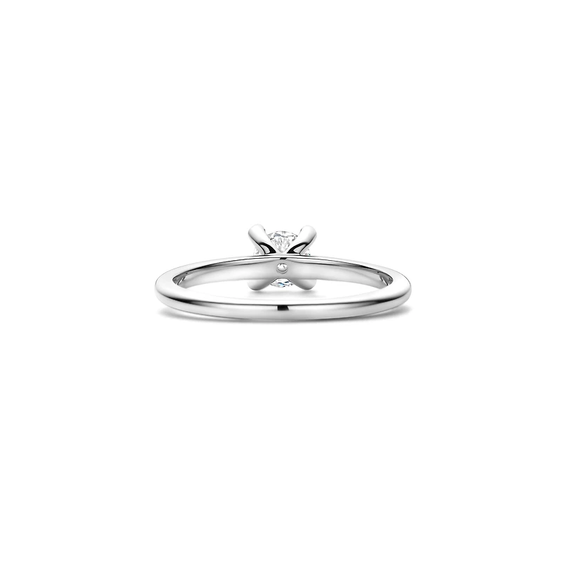 Solitaire Elegance Silver Ring