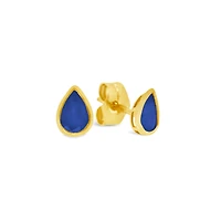 Pear Cut Sapphire Stud Earrings