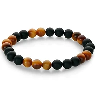 Yellow Tiger Eye Onyx Bead Bracelet