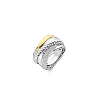 Wrap Two Tone Textures Ring