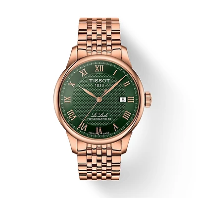 Le Locle Rose Gold PVD with Green Dial 39MM Watch