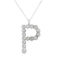 Initial P Pendantwith Swarovski Elements