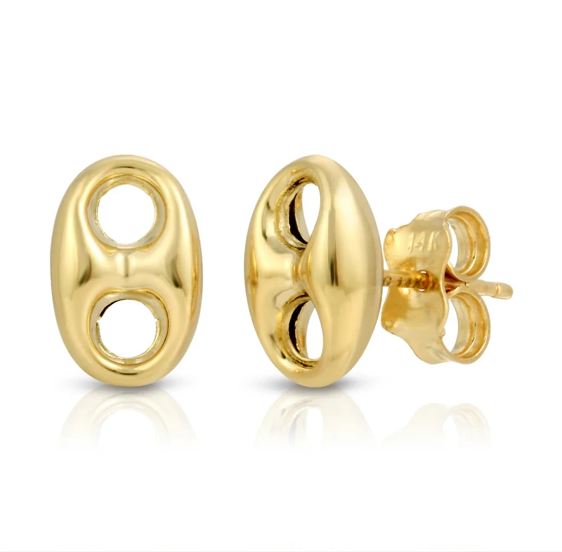 Puff Mariner 8.5MM Stud Earrings