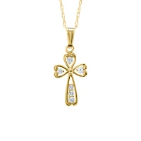12MM Sparkling Cross Kids Necklace