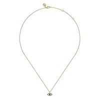 Evil Eye Mother Pearl Necklace
