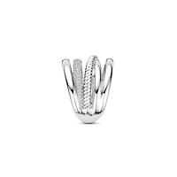 Crossover Trilogy Silver Wide Ring