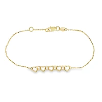 Open Hearts Linked Bracelet