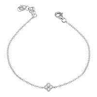 Clover Diamond White Gold Bracelet