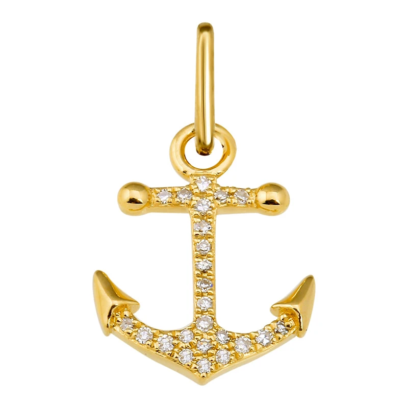 Anchor Diamond Pendant