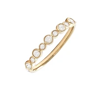 Bezel Set Diamonds Ring 14KY