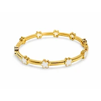 White Flowers Kids Bangle Bracelet