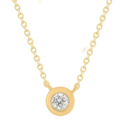 .14CT Diamond Solitaire Necklace