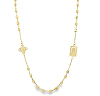Scapular and Four Way Cross Beaded Necklace