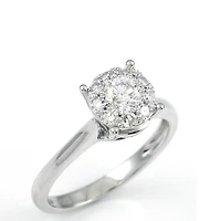 .75ct Diamond Solitaire Illusion White Gold Ring
