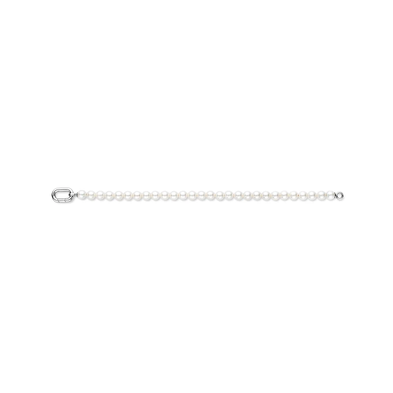 Pearl Silver Clasp Bracelet