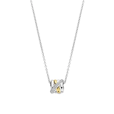 Entwined Two Tone Necklace