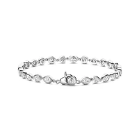 Multi Shape Zirconia Tennis Bracelet