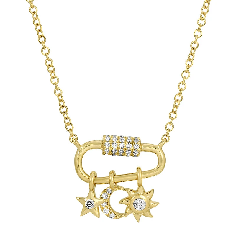 Mini Diamond Charms Necklace