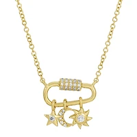 Mini Diamond Charms Necklace