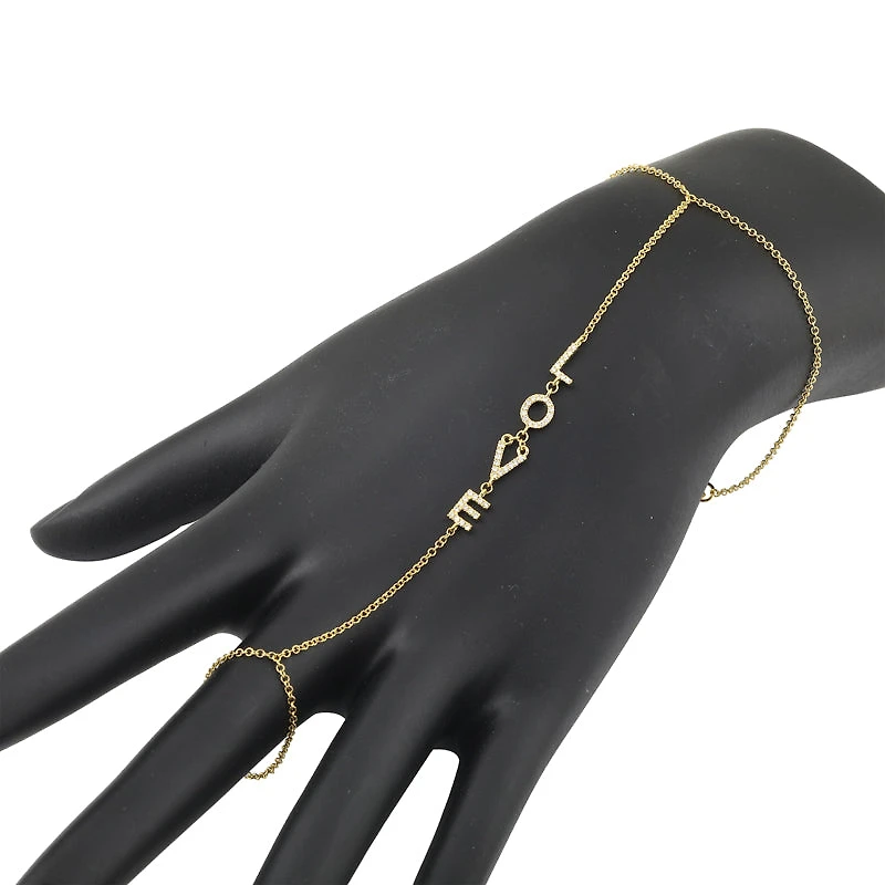 Love in Diamonds Hand Chain