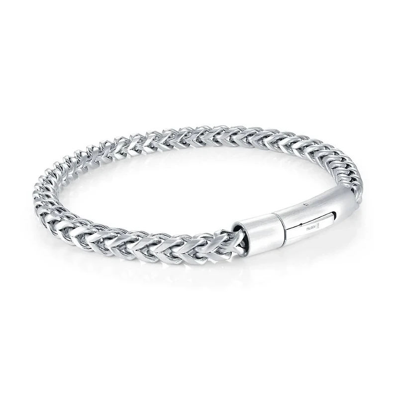 5MM Franco Matte Steel Bracelet