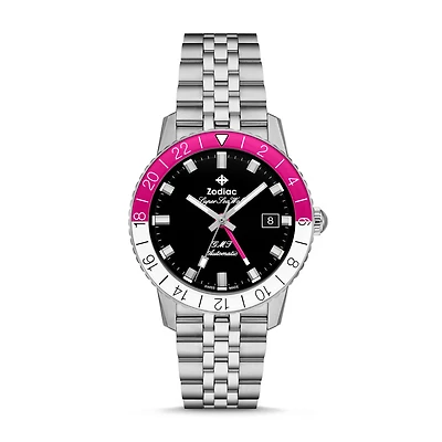 Super Sea Wolf GMT 40MM Pink Watch