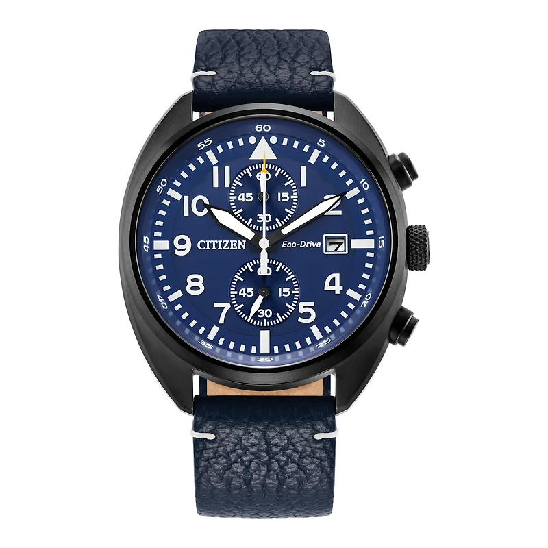 Citizen Sport Casual 41mm Blue Leather Watch