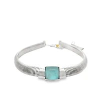 Circles on Water Necklace with Turquoise Stone