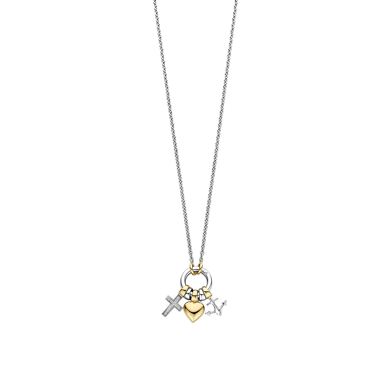 Faith, Hope and Charity Charms Necklace