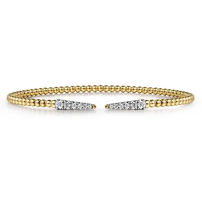 Diamond Spikes Bangle Bracelet