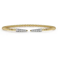Diamond Spikes Bangle Bracelet