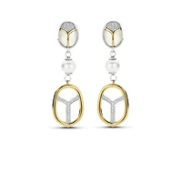 Amulet Scarab Quartz Earrings