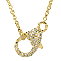 Diamond Charm Carrier Necklace