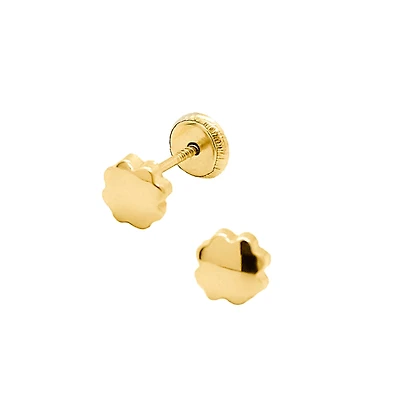 Polished Clover Stud Earrings