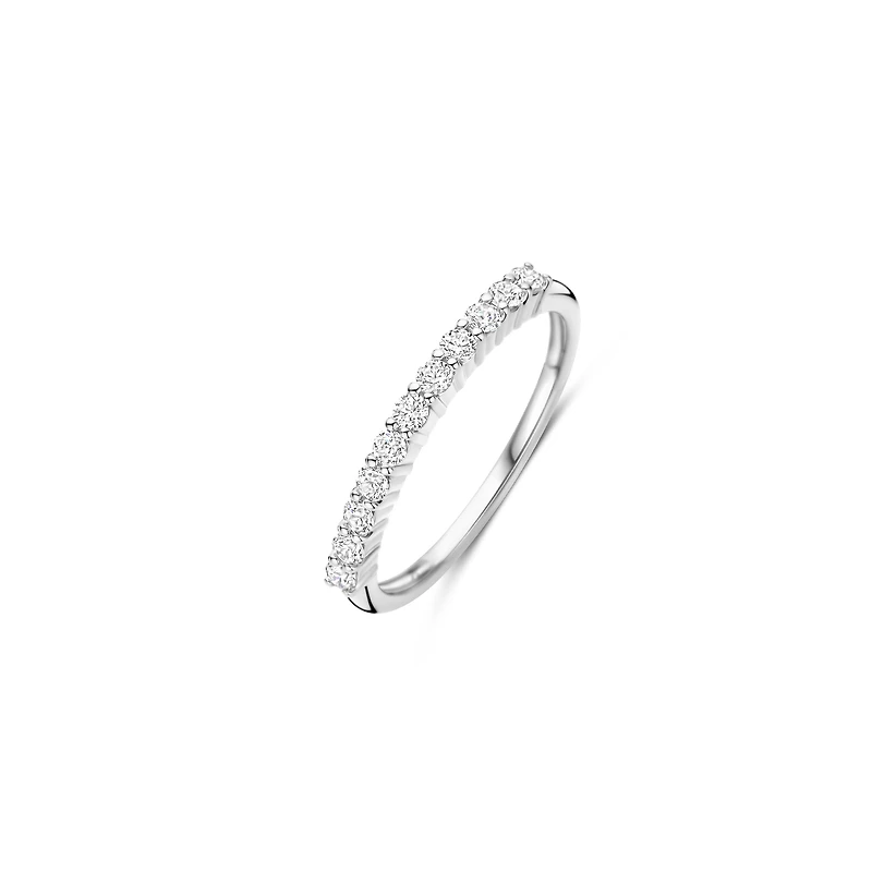 Thin Sparkle Silver Ring