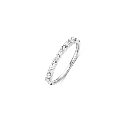 Thin Sparkle Silver Ring