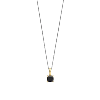 Black Four Prong Necklace