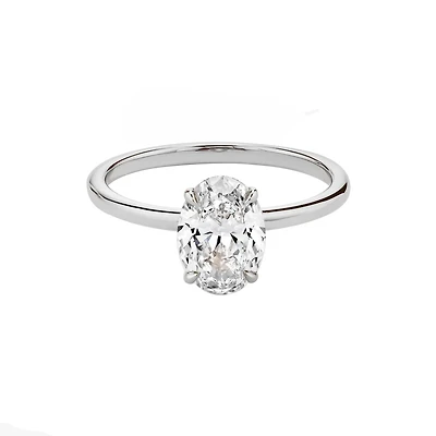 .50CT Oval Cut Solitaire Diamond Engagement Ring