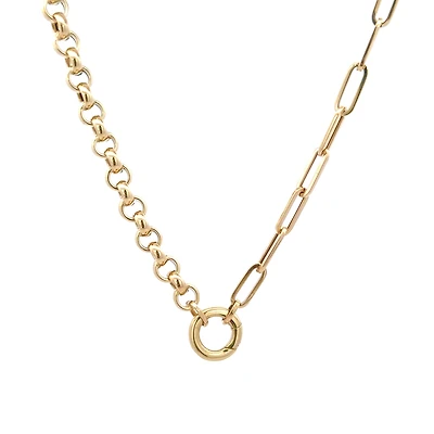 Mix Link Necklace with Clip for pendants