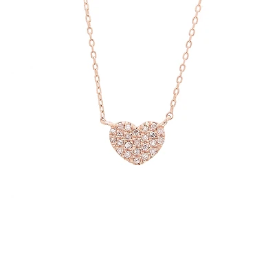 Mini Diamond Heart Necklace