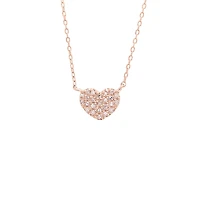 Mini Diamond Heart Necklace