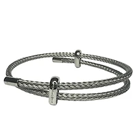 Stainless Steel Marine Cord with Knot Bracelet