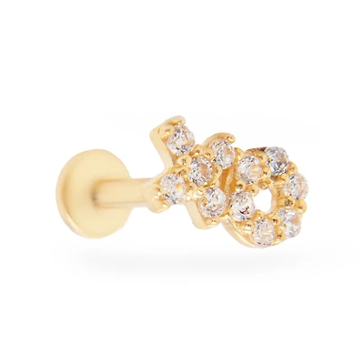 XO Zirconia Cartilage Earring