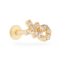 XO Zirconia Cartilage Earring