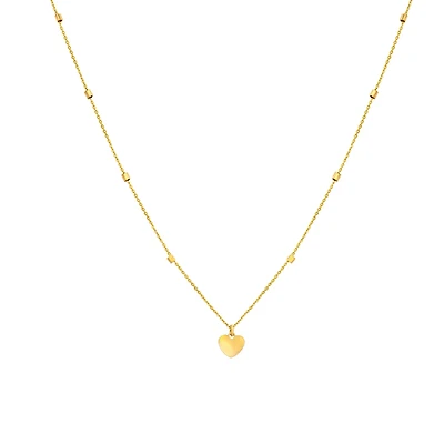 Mini Gold Heart Necklace
