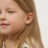 Kids Birthstone 3MM Zirconia Stud Earrings - November