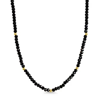 Natural Black Spinel Gemstones Necklace