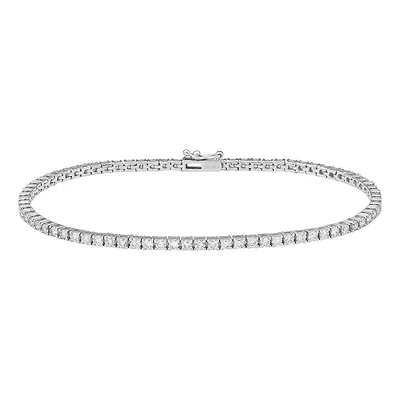 1.07CT Round Cut Diamonds Tennis Bracelet