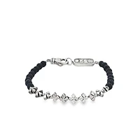 Lava Rock Crosses Bracelet