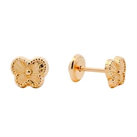 Flutted Butterflies Stud Earrings